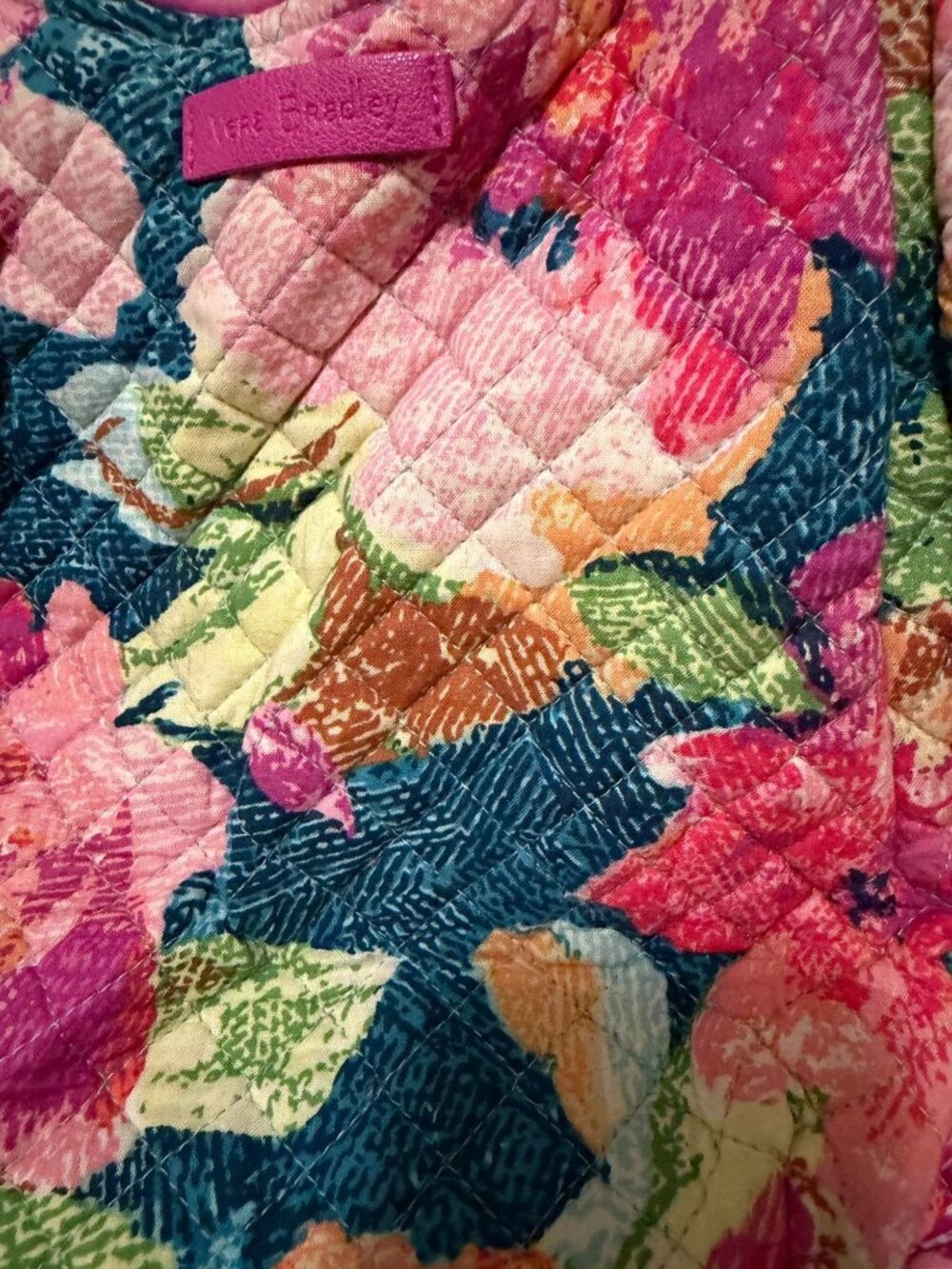 Vera Bradley Retired Super Bloom Glenna Satchel Shoulder Bag Purse - Picture 2 of 16